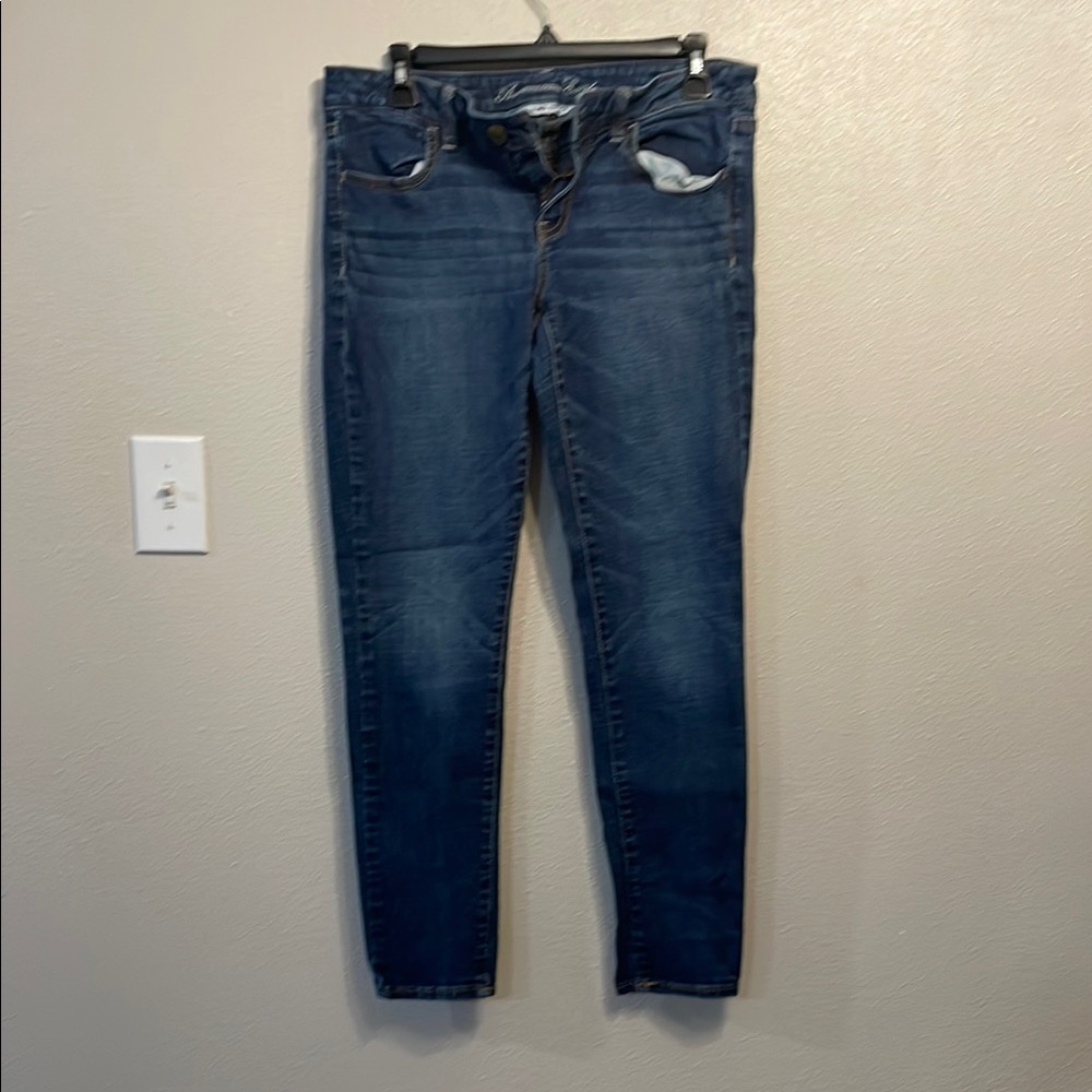 American Eagle Outfitters Dark Blue Skinny Jeans